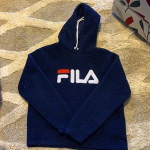 Navy blue Fila XL hoodie